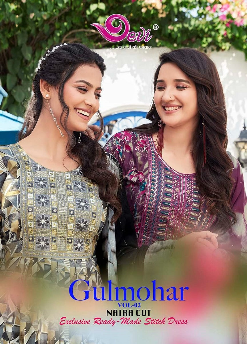 Gulmohar Vol 2 Devi Muslin Readymade Pant Style Suits