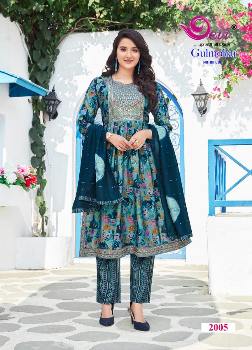 Gulmohar Vol 2 Devi Muslin Readymade Pant Style Suits