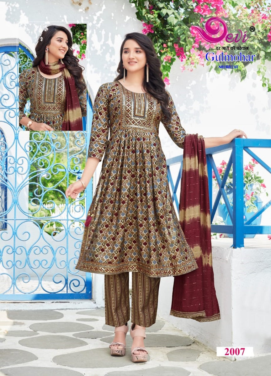 Gulmohar Vol 2 Devi Muslin Readymade Pant Style Suits