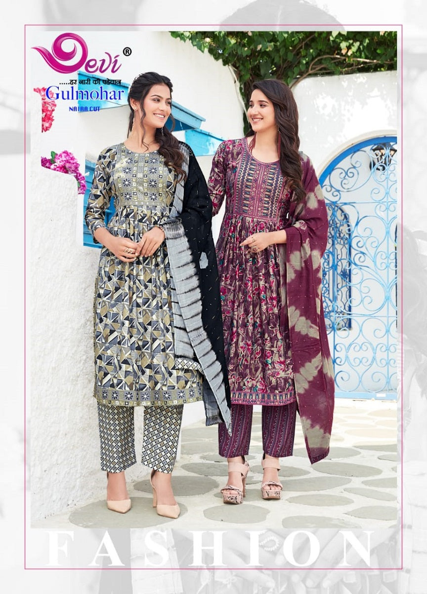 Gulmohar Vol 2 Devi Muslin Readymade Pant Style Suits