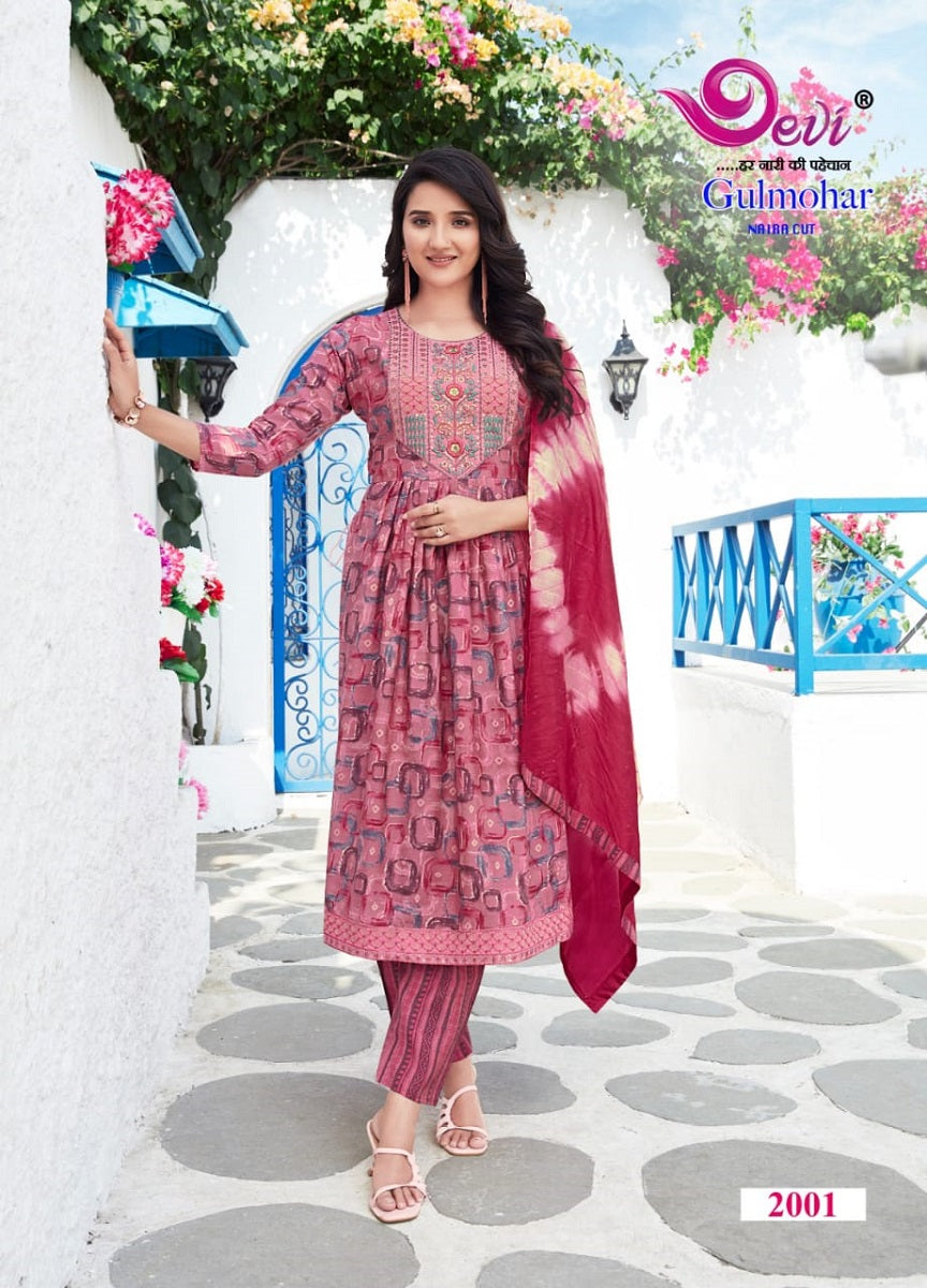 Gulmohar Vol 2 Devi Muslin Readymade Pant Style Suits