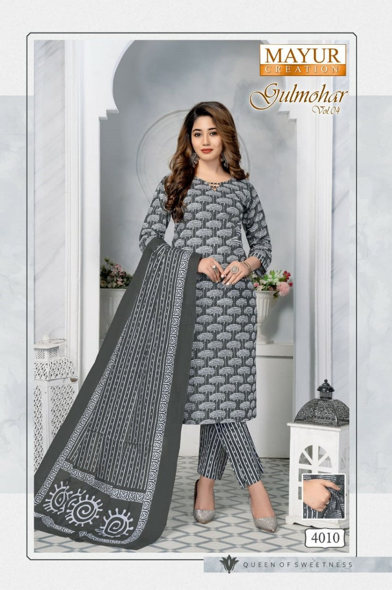 Gulmohar Vol 4 Mayur Creation Cotton Dress Material