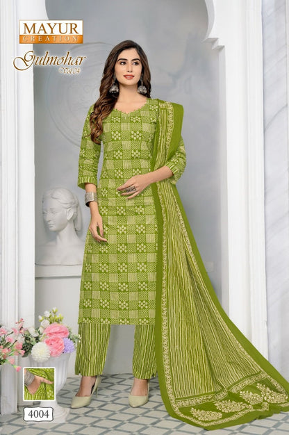 Gulmohar Vol 4 Mayur Creation Cotton Dress Material