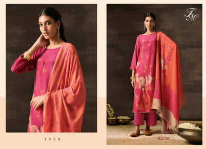 Gulnaz-495 Tm Muslin Silk Pant Style Suits