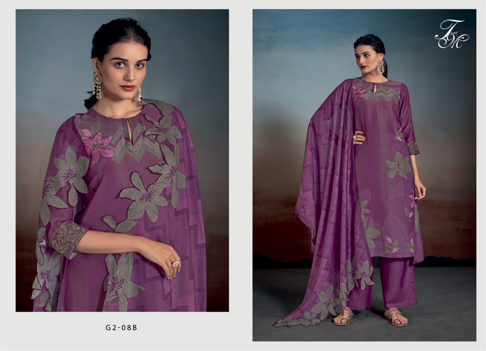 Gulnaz-G2-08-Ab Tm Viscose Pant Style Suits