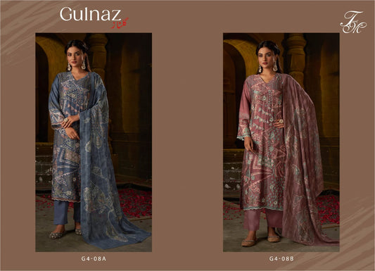 Gulnaz-G4-8-Ab Tm Muslin Silk Pant Style Suits