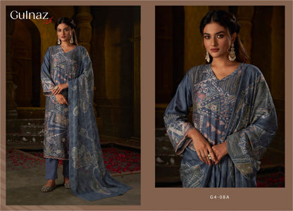 Gulnaz-G4-8-Ab Tm Muslin Silk Pant Style Suits