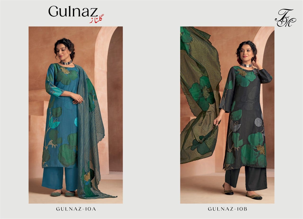 Gulnaz -10-Ab Tm Viscose Simmer Pant Style Suits