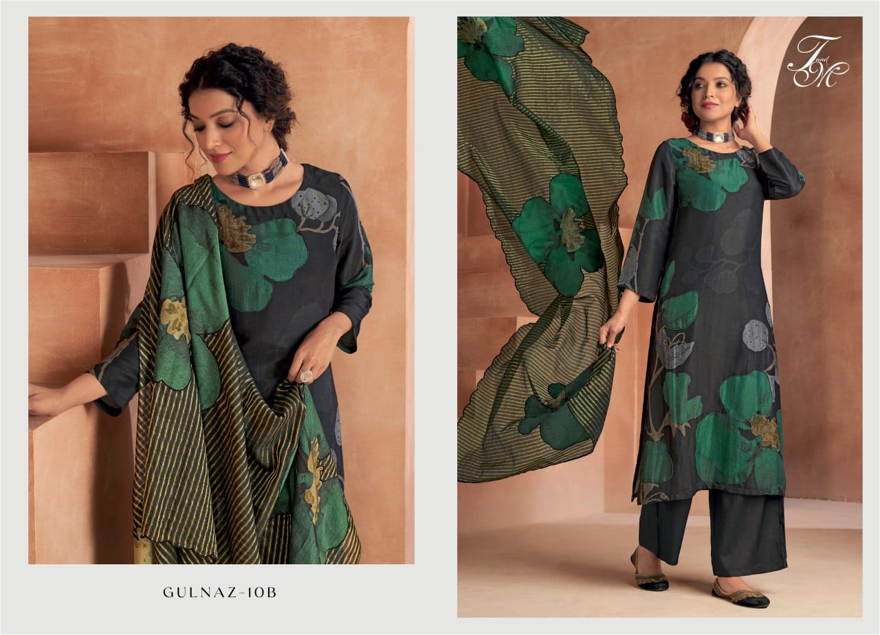 Gulnaz -10-Ab Tm Viscose Simmer Pant Style Suits