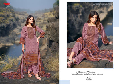 Gulnaz Vol 26 Pakiza Prints Royal Crepe Karachi Salwar Suits