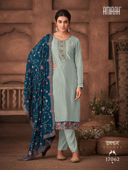 Gulnaz Vol 2 Amirah Chinon Silk Pant Style Suits