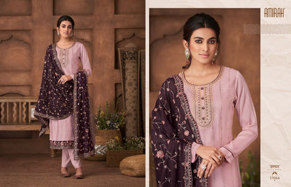 Gulnaz Vol 2 Amirah Chinon Silk Pant Style Suits