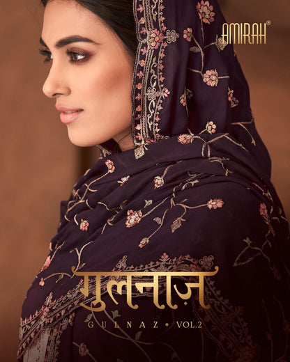 Gulnaz Vol 2 Amirah Chinon Silk Pant Style Suits