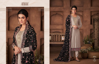 Gulnaz Vol 2 Amirah Chinon Silk Pant Style Suits