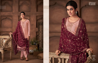 Gulnaz Vol 2 Amirah Chinon Silk Pant Style Suits
