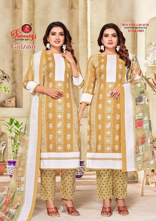 Gulzaar Vol 1 Ganeshji Cotton Pant Style Suits