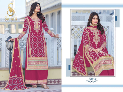 Guzaarish Sabah Chinon Silk Plazzo Style Suits