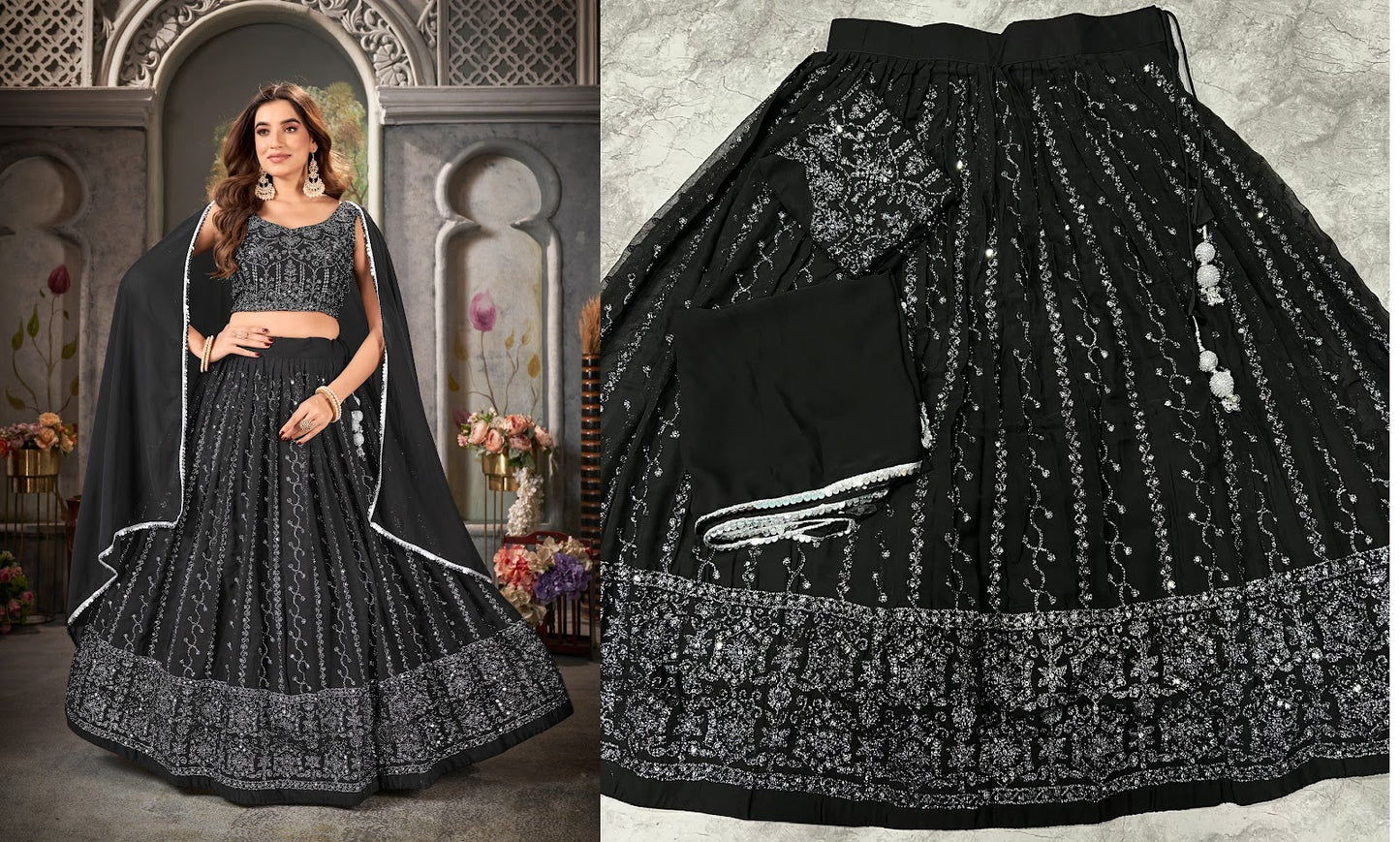 Guzaarish Vol 2 Banwery Georgette Lehenga Choli
