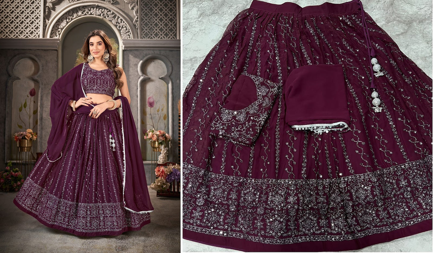 Guzaarish Vol 2 Banwery Georgette Lehenga Choli