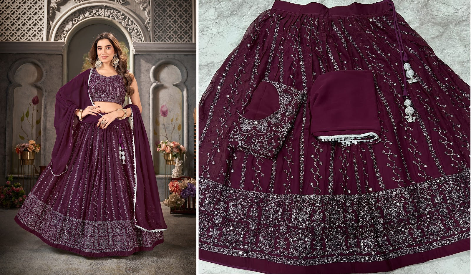 Guzaarish Vol 2 Banwery Georgette Lehenga Choli