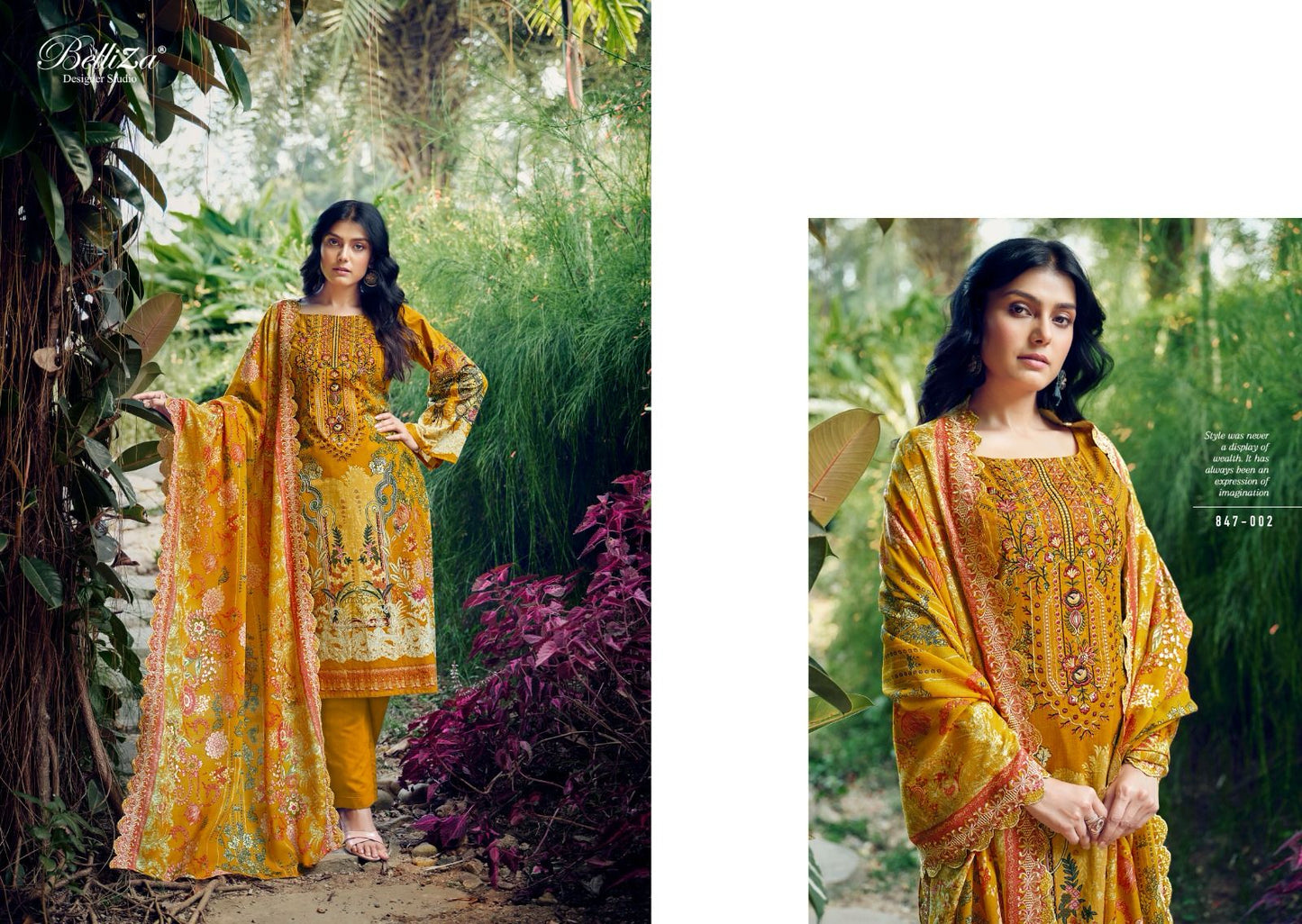 Guzarish Belliza Designer Studio Cotton Karachi Salwar Suits