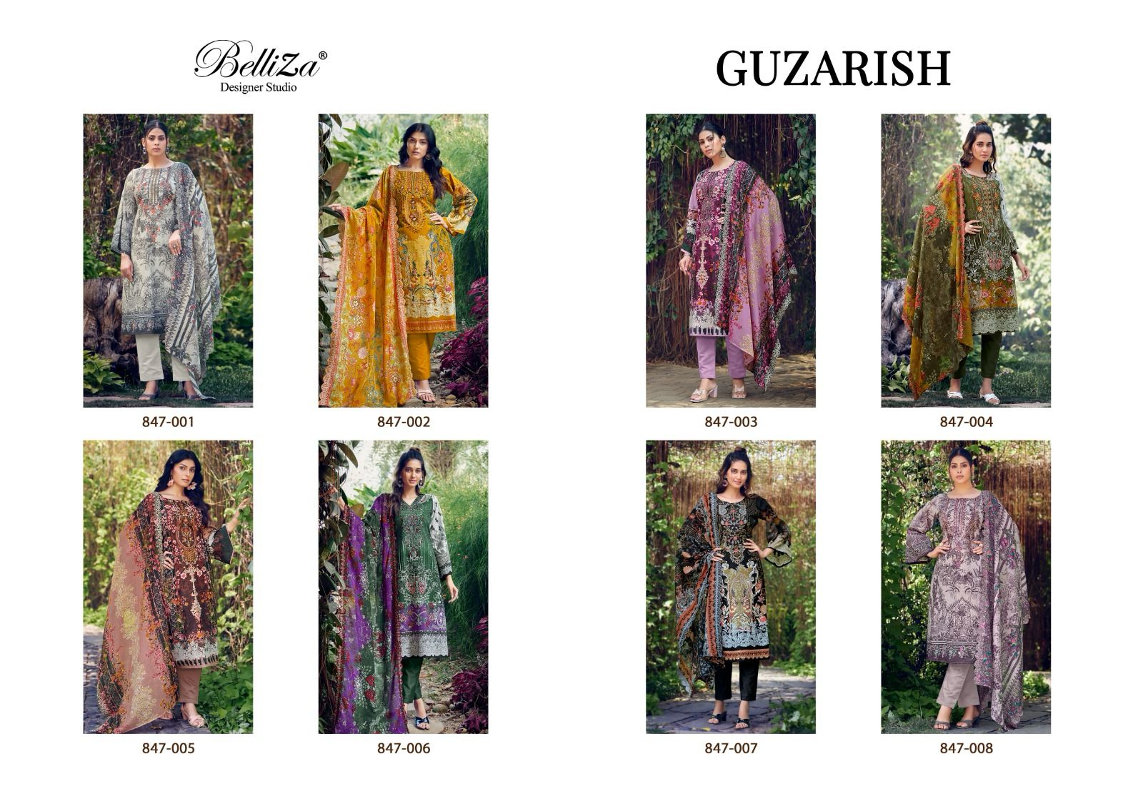 Guzarish Belliza Designer Studio Cotton Karachi Salwar Suits