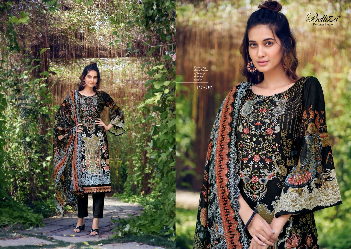 Guzarish Belliza Designer Studio Cotton Karachi Salwar Suits