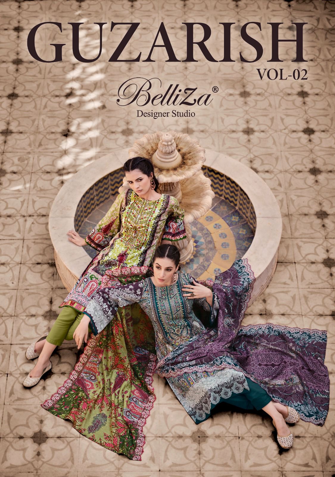 Guzarish Vol 2 Belliza Designer Studio Cotton Karachi Salwar Suits