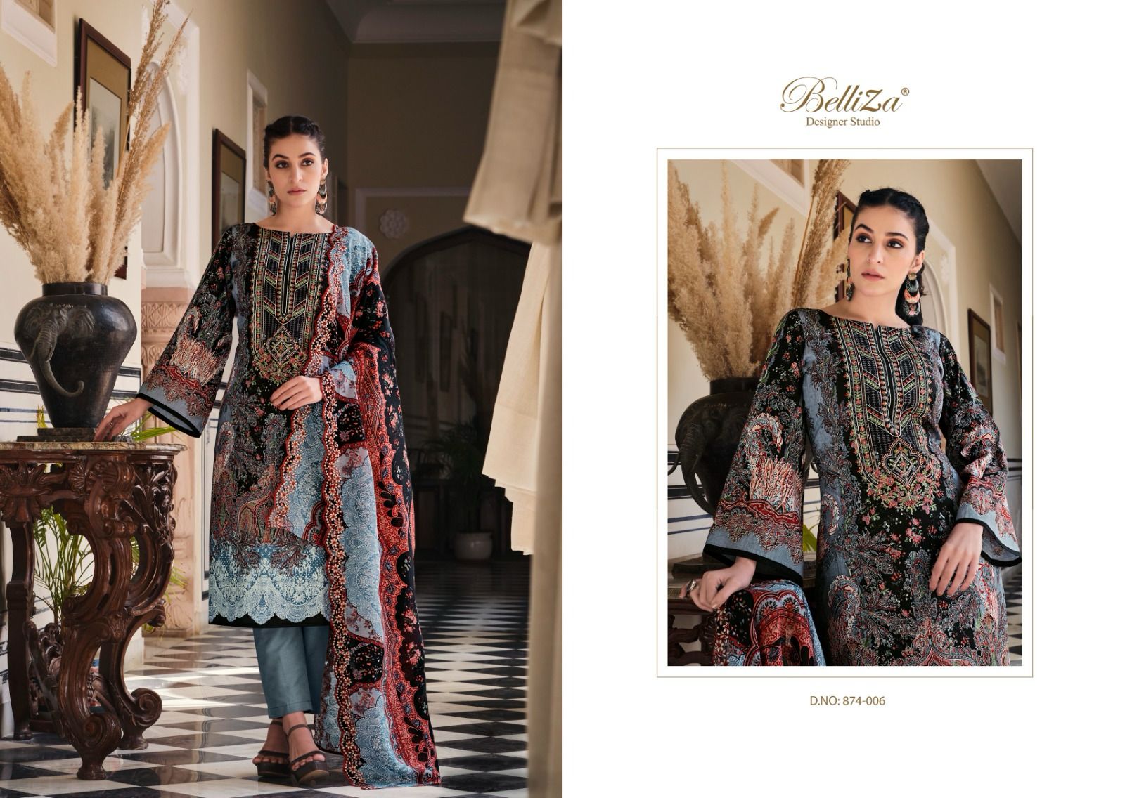 Guzarish Vol 2 Belliza Designer Studio Cotton Karachi Salwar Suits