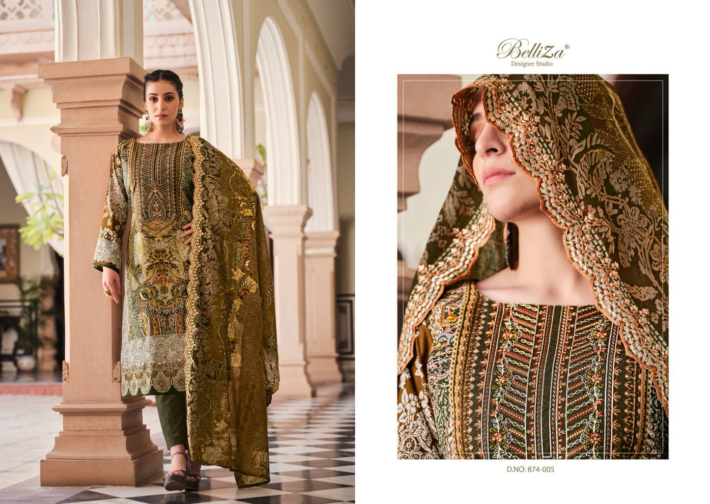 Guzarish Vol 2 Belliza Designer Studio Cotton Karachi Salwar Suits