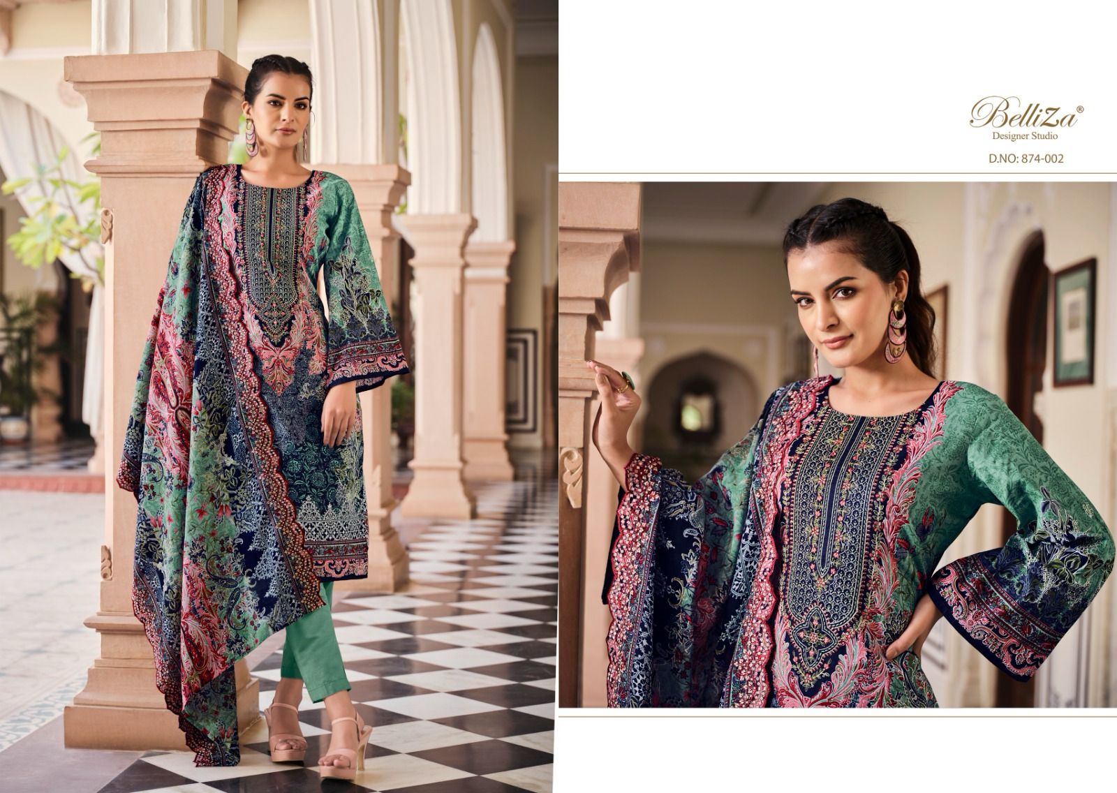 Guzarish Vol 2 Belliza Designer Studio Cotton Karachi Salwar Suits