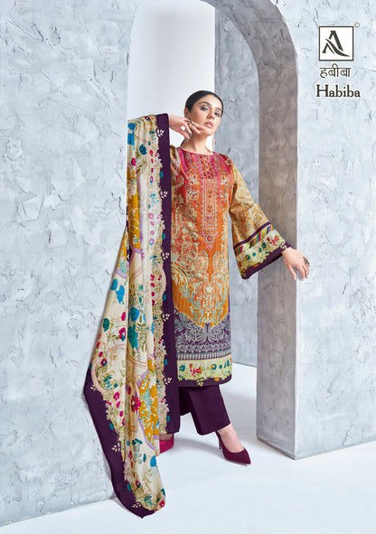 Habiba Alok Jaam Cotton Karachi Salwar Suits