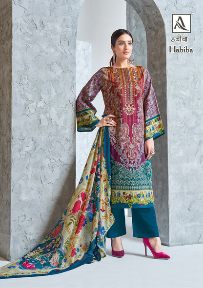 Habiba Alok Jaam Cotton Karachi Salwar Suits