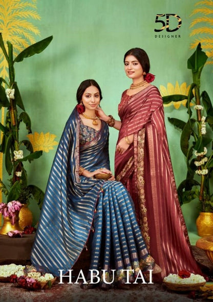 Habu-Tai 5D Designer Soft Silk Sarees