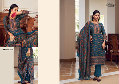 Haifa Belliza Designer Studio Wool Karachi Pashmina Salwar Suits