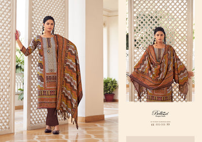 Haifa Belliza Designer Studio Wool Karachi Pashmina Salwar Suits