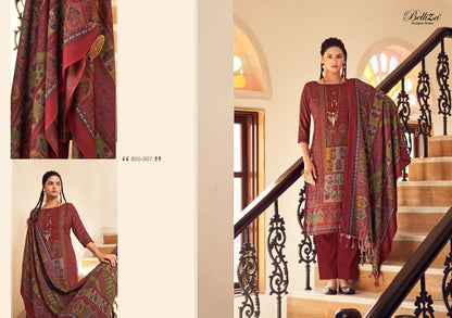Haifa Belliza Designer Studio Wool Karachi Pashmina Salwar Suits