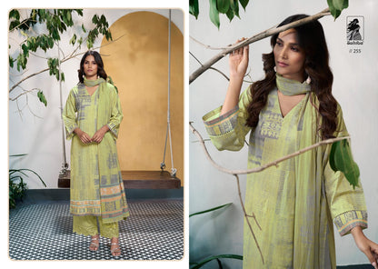 Handloom Cluster Sahiba Cotton Lawn Pant Style Suits