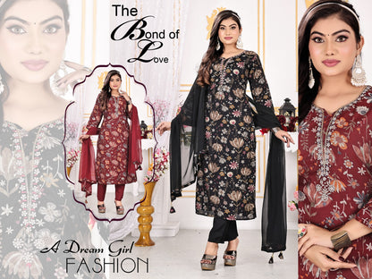 Handwork-0401 Biljal Modal Readymade Pant Style Suits