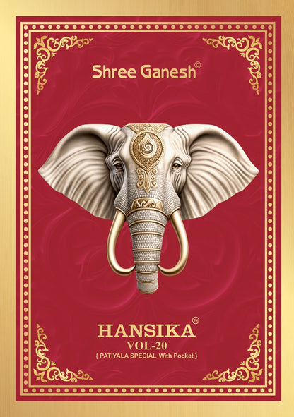 Hansika Vol 20 Shree Ganesh Readymade Cotton Patiyala Suits