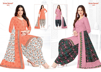 Hansika Vol 20 Shree Ganesh Readymade Cotton Patiyala Suits