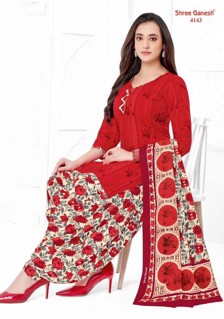 Hansika Vol 21 Shree Ganesh Cotton Dress Material