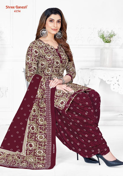 Hansika Vol 21 Shree Ganesh Cotton Dress Material