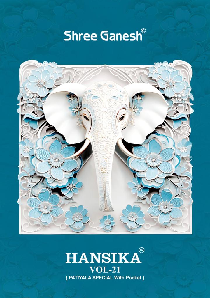 Hansika Vol 21 Shree Ganesh Cotton Dress Material