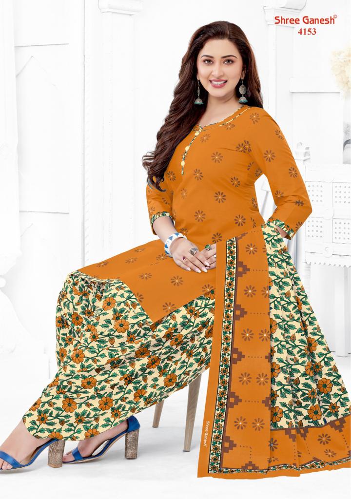 Hansika Vol 21 Shree Ganesh Cotton Dress Material