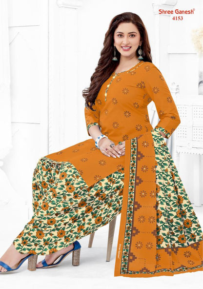 Hansika Vol 21 Shree Ganesh Cotton Dress Material