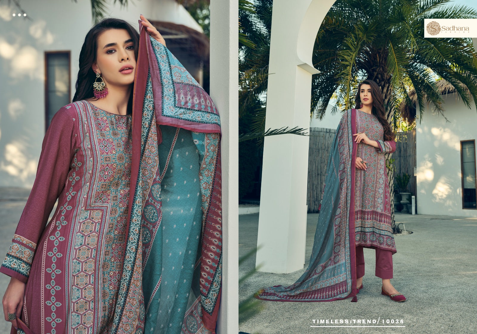 Harleen Sadhana Muslin Silk Pant Style Suits