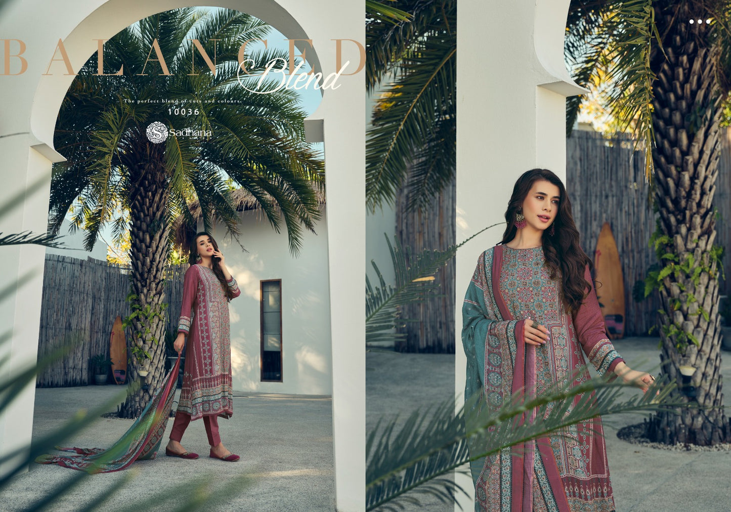 Harleen Sadhana Muslin Silk Pant Style Suits