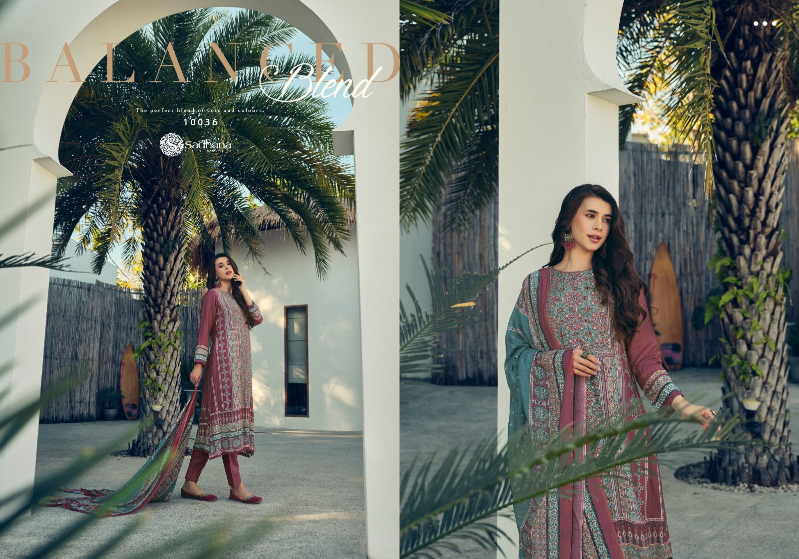 Harleen Sadhana Muslin Silk Pant Style Suits