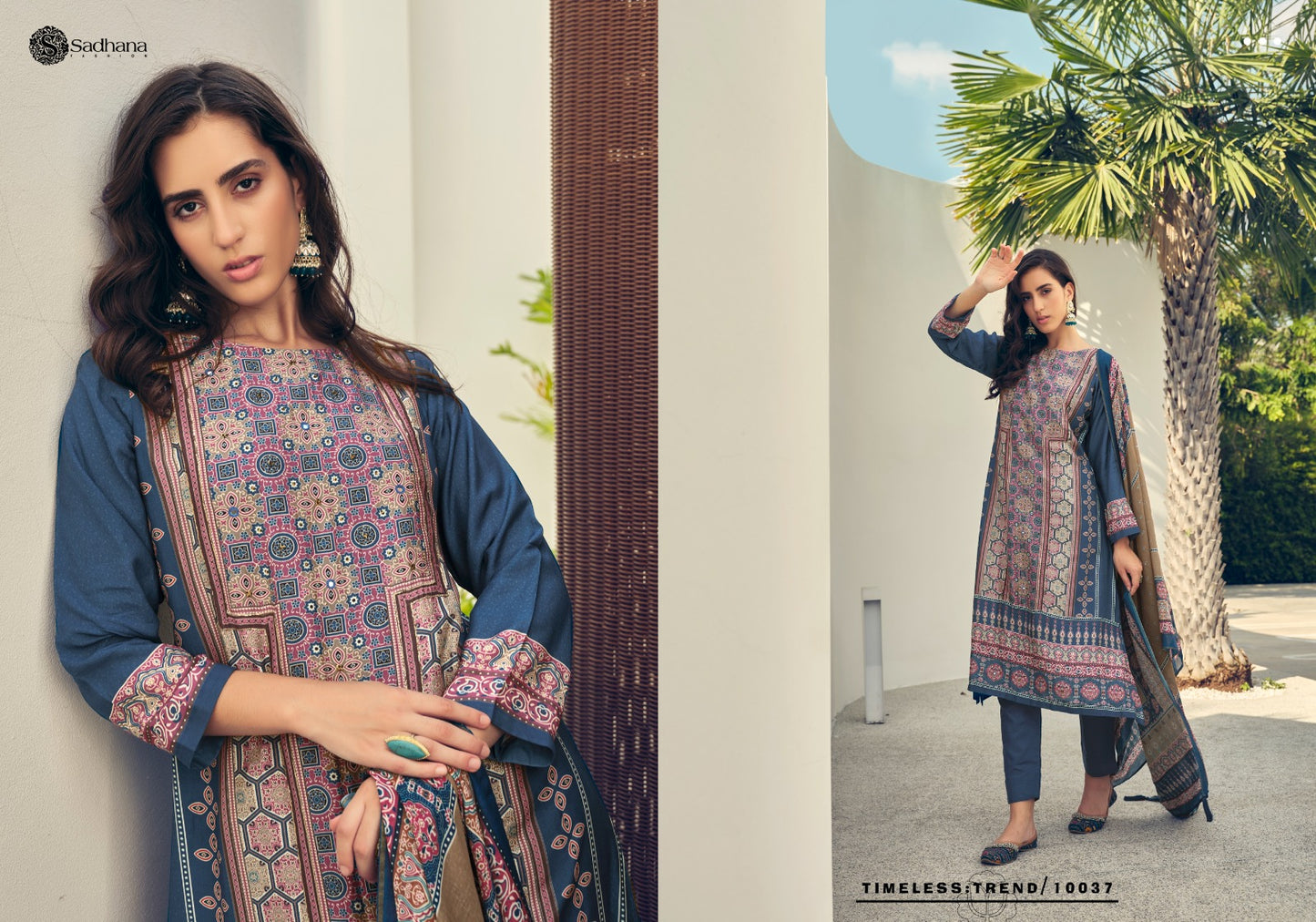 Harleen Sadhana Muslin Silk Pant Style Suits